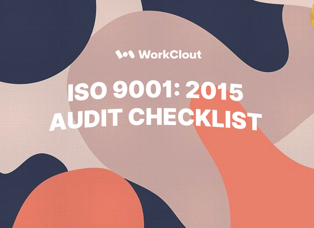 ISO 9001:2015 Audit Checklist - WorkClout | Audits, ISO, Manufacturing